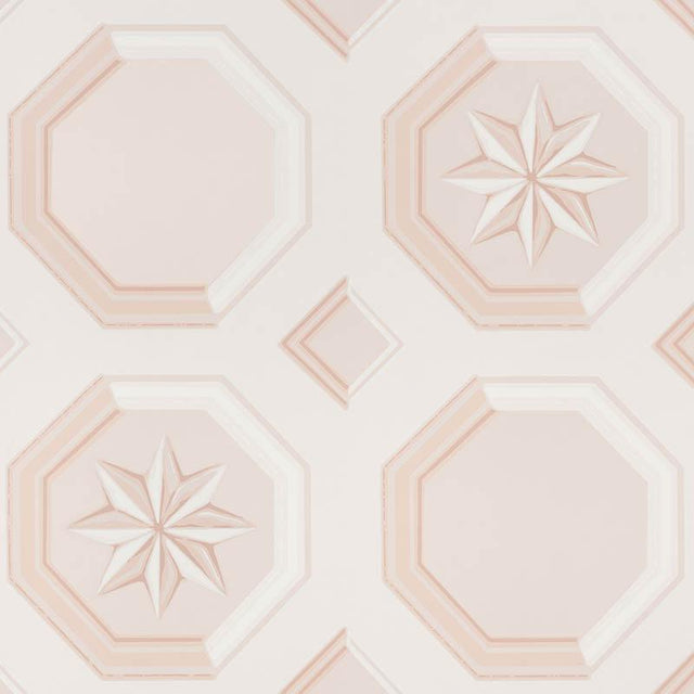 Schumacher Augustus Blush Wallpaper