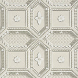 Schumacher Lacunaria Stone Wallpaper