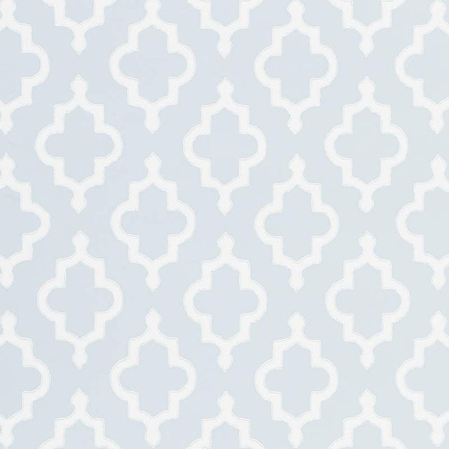 Schumacher Jake Orpington Blue Wallpaper