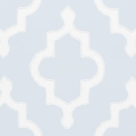 Schumacher Jake Orpington Blue Wallpaper