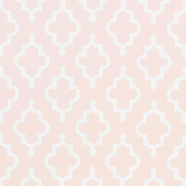 Schumacher Jake Quiet Pink Wallpaper