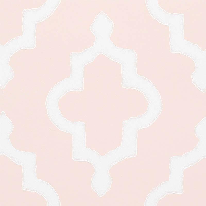 Schumacher Jake Quiet Pink Wallpaper