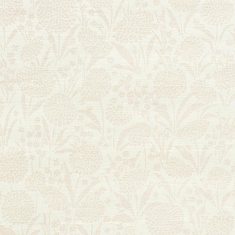 Schumacher Chrysanthemum Sisal Blush Wallpaper
