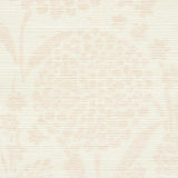 Schumacher Chrysanthemum Sisal Blush Wallpaper