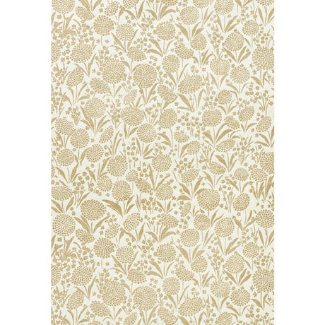 Schumacher Chrysanthemum Sisal Gold Wallpaper