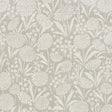 Schumacher Chrysanthemum Hemp Shimmer Moonstone Wallpaper