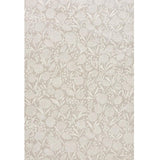 Schumacher Chrysanthemum Hemp Shimmer Moonstone Wallpaper