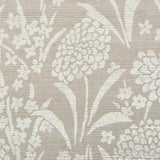 Schumacher Chrysanthemum Hemp Shimmer Moonstone Wallpaper