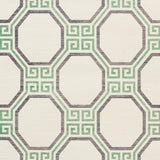 Schumacher Octavia Sisal Jade Wallpaper