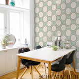 Schumacher Octavia Sisal Jade Wallpaper
