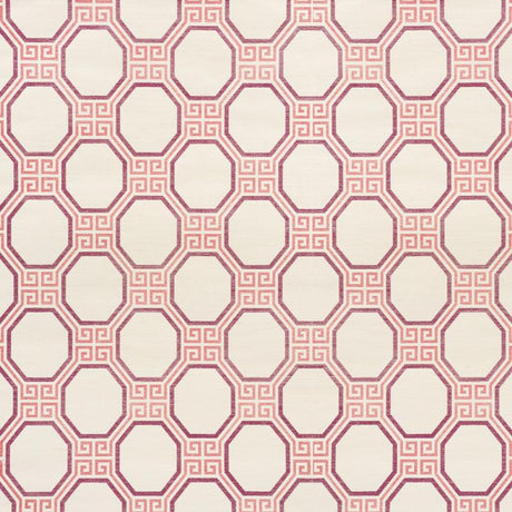 Schumacher Octavia Sisal Cinnabar Wallpaper