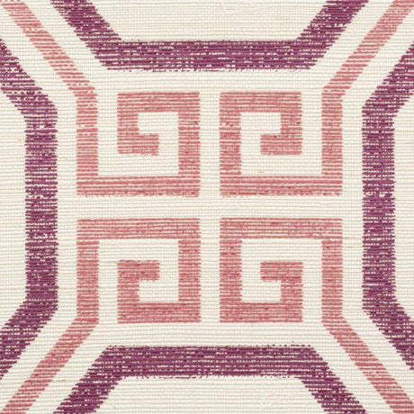 Schumacher Octavia Sisal Cinnabar Wallpaper