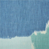 Schumacher Colorblock Ikat Aqua Fabric