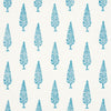 Schumacher Juniper Block Print Blue Fabric
