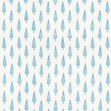 Schumacher Juniper Block Print Blue Fabric