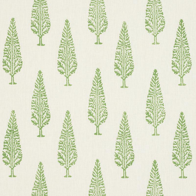Schumacher Juniper Block Print Green Fabric