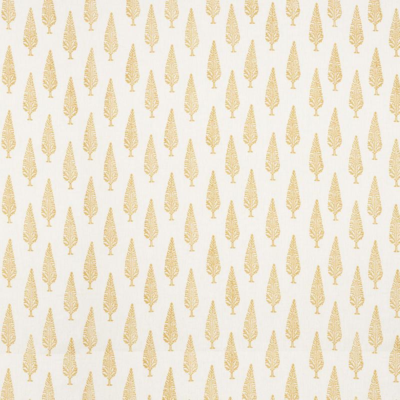 Schumacher Juniper Block Print Yellow Fabric