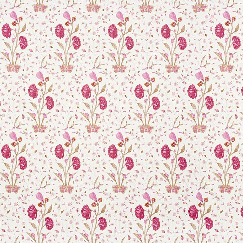Schumacher Khilana Floral Spice Wallpaper