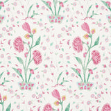 Schumacher Khilana Floral Pink Wallpaper