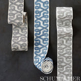 Schumacher Freeform Embroidered Tape Dove Trim