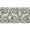 Schumacher Freeform Embroidered Tape Graphite Trim