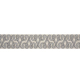 Schumacher Graphite Freeform Embroidered Tape