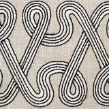 Schumacher Graphite Freeform Embroidered Tape