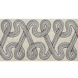 Schumacher Graphite Freeform Embroidered Tape