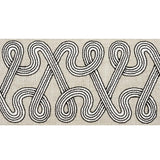 Schumacher Graphite Freeform Embroidered Tape