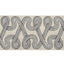 Schumacher Graphite Freeform Embroidered Tape