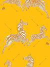 Scalamandre Zebras - Vinyl Zanzibar Gold Wallpaper