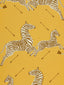 Scalamandre Zebras | Vinyl Zanzibar Gold Wallpaper