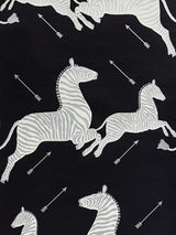 Scalamandre Zebras | Vinyl Black & Silver Wallpaper