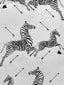 Scalamandre Zebras | Vinyl Silver Wallpaper