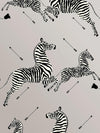 Scalamandre Zebras - Vinyl Silver Wallpaper