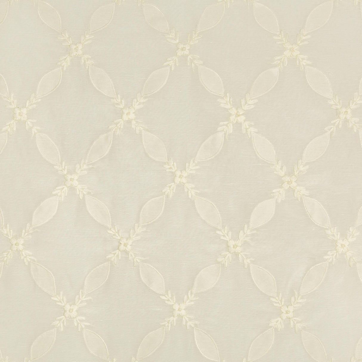 Brunschwig & Fils OLIVEIRA SHEER WHITE Drapery Fabric