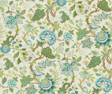 Brunschwig & Fils NIZAM SPRING/AQUA Wallpaper