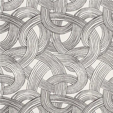 Schumacher Freeform Black Fabric
