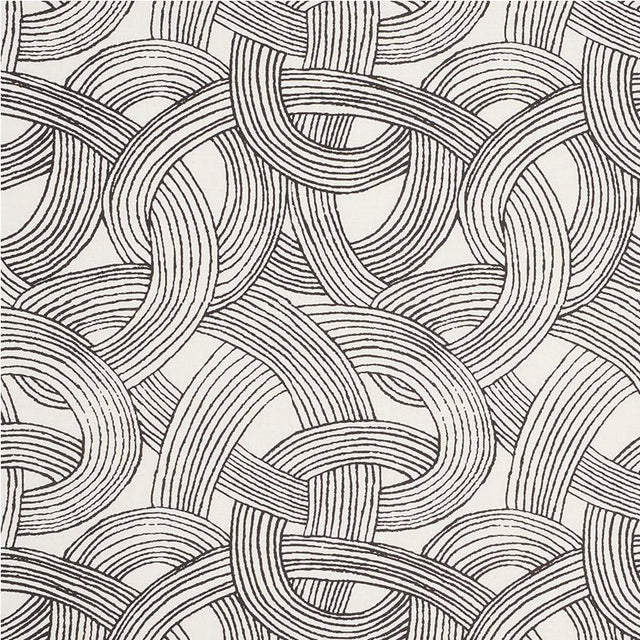 Schumacher Freeform Black Fabric