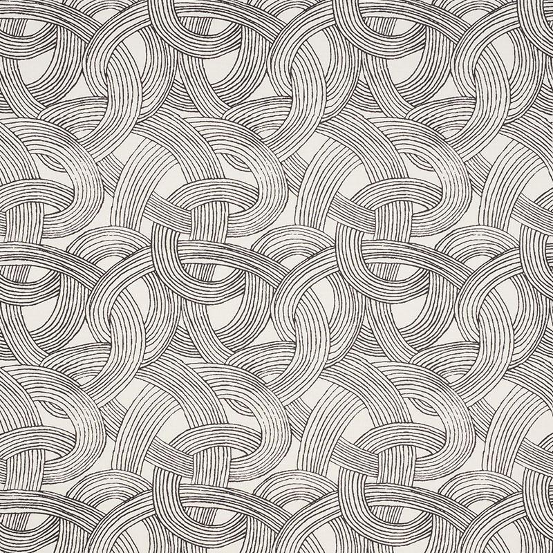 Schumacher Freeform Black Fabric