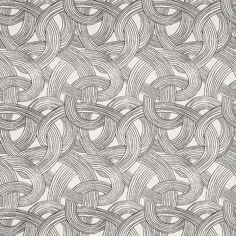 Schumacher Freeform Black Fabric