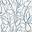 Schumacher Solandra Vine Blue Fabric