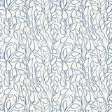 Schumacher Solandra Vine Blue Fabric