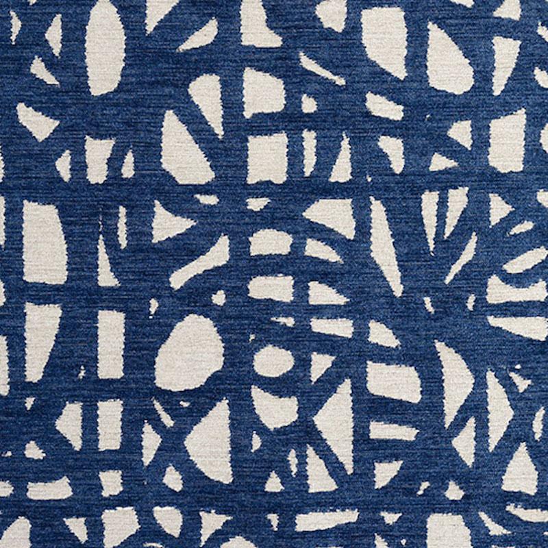Schumacher Momentum Blue Fabric