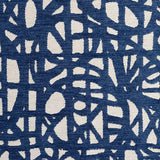 Schumacher Momentum Blue Fabric