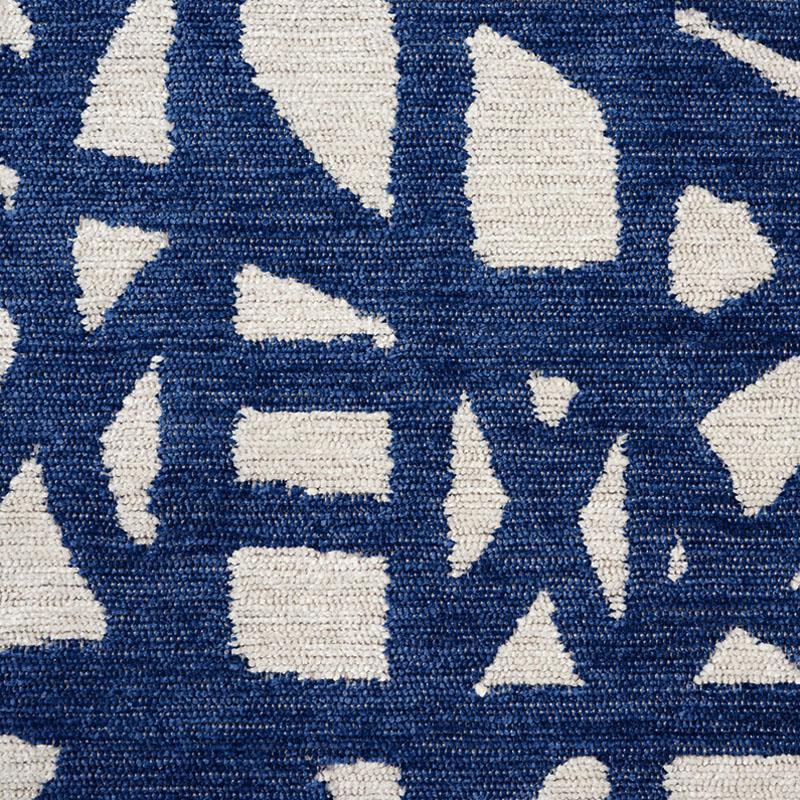 Schumacher Momentum Blue Fabric