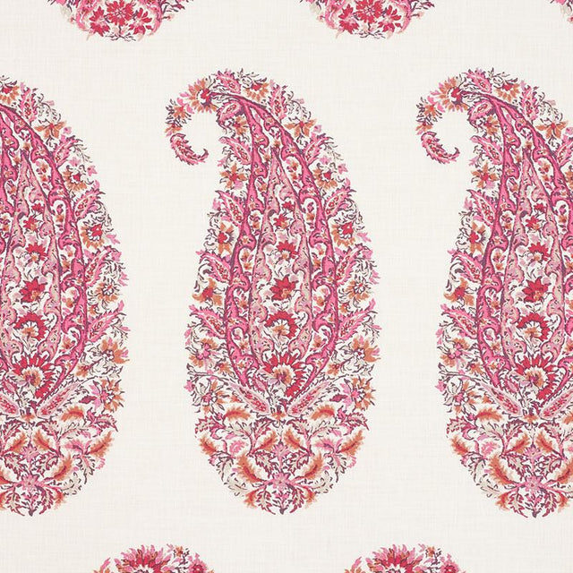 Schumacher Shirala Paisley Magenta Fabric