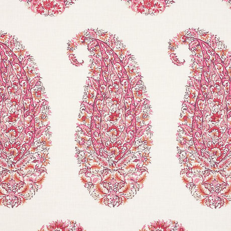 Schumacher Shirala Paisley Magenta Fabric