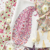 Schumacher Shirala Paisley Magenta Fabric