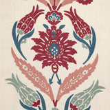 Schumacher Anagada Embroidery Dusty Rose Fabric